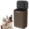 PAWZIDEA Dog Poop Trash Can Outside Wall Mounted, Dog Waste Trash Can with Lid, Hanging on Fence, Garbage, Outdoors, Metal Dog Poop Container, Small Garbage Can Odor Control w/Activated Carbon Filter
