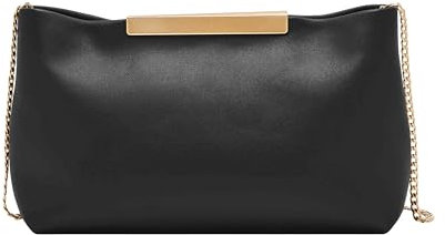 FOSSIL Damen Geldbörse Penrose Crossbody, Schwarze Clutch