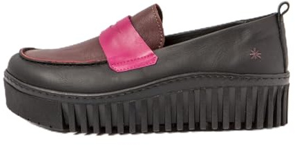ART Damen 1530 Brighton Plattform, schwarz Fuchsia, 39 EU