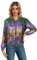 Lazzboy Pailletten Jacke Damen Glitzer Baseball College Wintermantel Warm Vintage Sweatjacke Reißverschluss Langarm Blazer Party Outwear Blazermantel Bikerjacke Übergangsjacke (Lila,L)