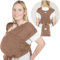 KeaBabies Tragetuch Baby Neugeboren - D-Lite Elastisches Baby Tragetuch Neugeborene, Einfach Anzuziehen Babytrage Neugeborene Ab Geburt, Ring-Trage Babytragetuch Ohne Binden (Terracotta)