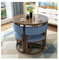 Essgruppe Set Tisch und Stühle Esstisch und 4 Stuhl Büro Konferenztisch Seminartisch Bistro-Set Sitzgruppe für Wohnzimmer Esszimmer Balkon Küche Salon Café Essecke Frühstücksecke Platzsparend ( Color