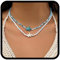 Handcess Boho Perlen Halskette Seestern Halsband Strand Halskette Schmuck für Damen und Mädchen