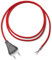 Lightstock Textilkabel-Lampenzuleitung (H03VV-F 2x0,75mm²) mit Eurotecker, Rot, 3 Meter