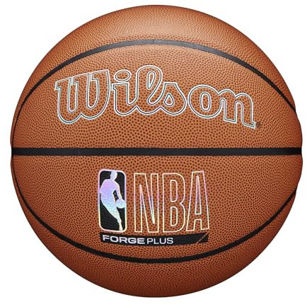 Wilson NBA Forge Plus Basketball für drinnen und draußen, Braun, Größe 15,2–72,4 cm