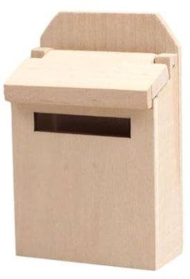 Briefkasten Ornamente Haus Mini Mailbox Blank Miniatur Holz Häuser Miniaturen Modell Holz