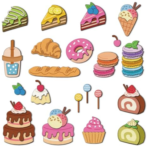 DELORIGIN Stanzformen Mit Dessert Motiv Kuchenstanzformen Metallstanzungen Prägeschablonen Stanzschablonen Neuheiten 2025 Für Die Kartenherstellung Dekoration Party Einladungskartenzubehör