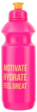 HOMESHOPA Squeeze Sports Plastic Water Bottle, 1 Pack Pink Non-Toxic Pull Top Wide Mouth Opener, Durable Leak Proof Drinking Bottle For Running, Gym, Fitness, Yoga, Outdoors and Camping