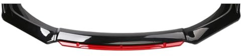 Ninisup Auto Frontspoiler für Ford Mondeo MK5 2015-2023,Frontlippe Spoiler Frontspoiler Spoilerlippe Frontstoßstange Lippe Stoßfängerlippe Lip Spoiler Kinn Frontstoßstangenlippe,C-Black Red