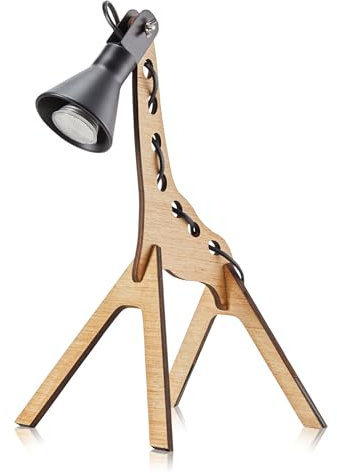 KHG Tischleuchte 1-FLG.schwarz/Holz