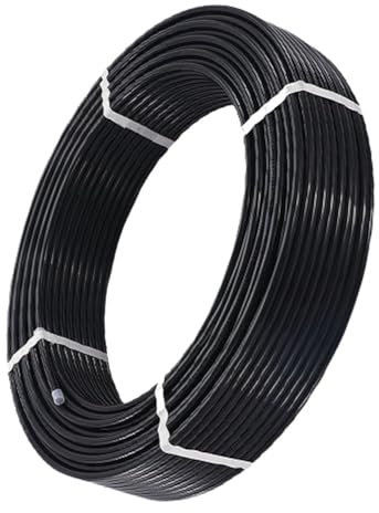 CXGBQSJ Tubo Nylon PA12 Nero 10m Alta Pressione Linea Olio Carburante per Riparazione Motore Freni Aria Sistemi Idraulici Progetti Fai da Te,12 * 9/10m