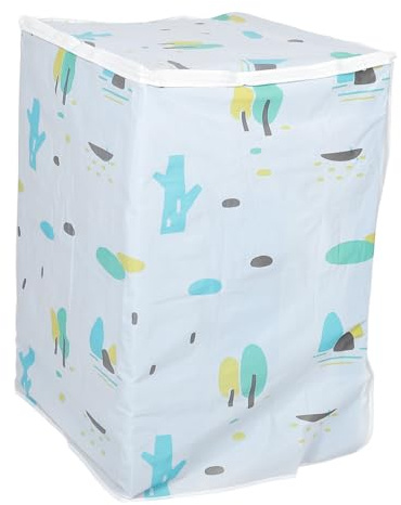 Housse de Protection pour Lave-linge Peva Imperméable à Rabat | Motif Géométrique Moderne, Design Enroulable Pratique, Finition Élégante pour Usage Domestique