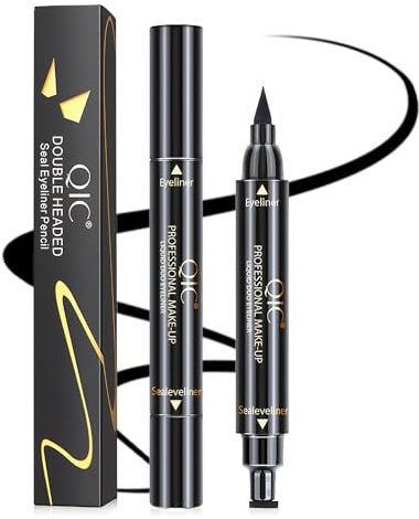 Eyeliner Stempel Schwarzer Wasserfest, Schnell Trocknender Stamp Eyeliner, SmudgeProof Flüssiger eyeliner Stift,Kleiner Stamp lidstrich Stifte, für Augen Make-up für einen perfekten Eye-Wing,1er Pack