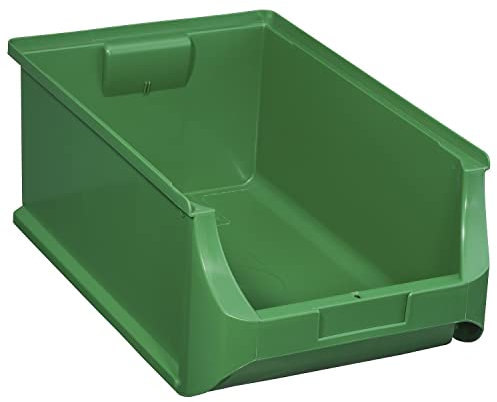 Allit 456219 ProfiPlus Box 5, grün Stapelsichtbox, PP TÜV/GS: V: 23 L,Lagersichtbox, Sichtbox, Lagerbox, stapelbar