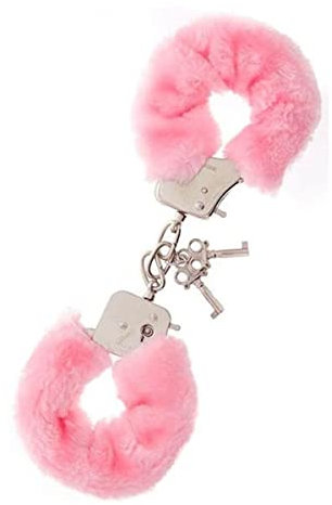 Dream Toys Handschellen mit Plüsch, metall, pink