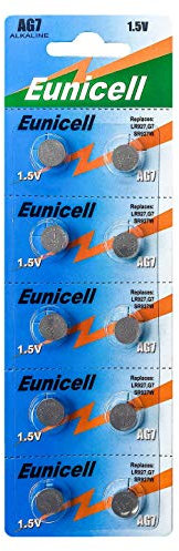 Eunicell AG7 (5 blísteres = 50 Pilas), 50 AG7 1,5 Volt