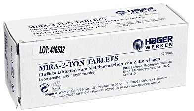 MIRA 2 Ton Plaque Einfärbe Tabletten 50 St