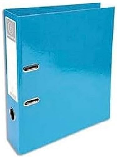 Exacompta 53627E Premium Kunststoff-Ordner Prem´Touch Iderama. 7 cm breit DIN A4 Ringordner Aktenordner Briefordner Büroordner Plastikordner Schlitzordner hellblau