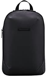 HORIZN STUDIOS Gion Backpack | Business Laptop Rucksack | Wasserabweisend | Schwarz (Black, M)