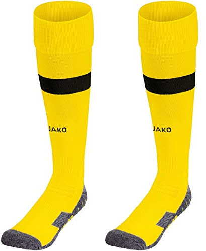 Jako Stutzenstrumpf Boca, citro/Schwarz, 5 (43-46), 3869