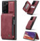 UFinetech Magnetische Samsung Galaxy Note 20 Ultra Hülle Tasche Case Stylish Luxus TPU Leder Kartenfach Flip Ständer Wasserdichte Reißverschluss RFID-Schutz 2-in-1 Wallet Galaxy Note 20 Ultra 5G Cover