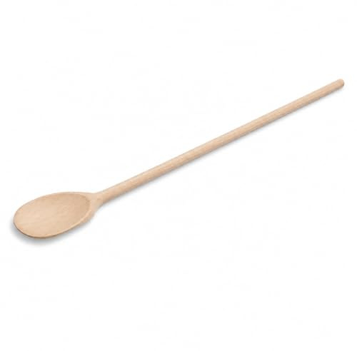 Cuchara de cocina grande de madera extrafuerte de 80 cm, hecha a mano, sin tratar, resistente al calor, antibacteriana