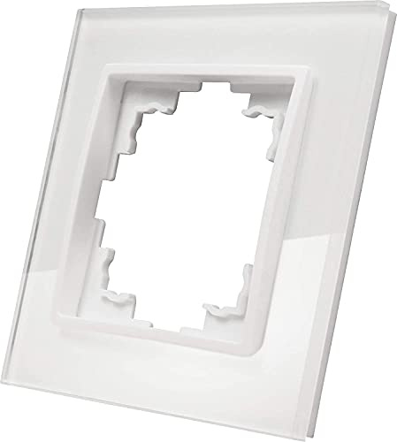 Kristallglas Glasrahmen 1-fach, Serie K1 weiß