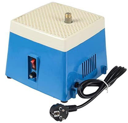Bulipu Portable DIY Glass Grinder 220V Electric Stained Glass Diamond Automatic Art Grinding Tool, Blue