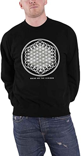 Bring Me The Horizon Sweatshirt Sempiternal Band Logo Official Mens Black