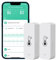 PHOVOLT WiFi-Hygrometer-Thermometer-Sensor für Zuhause, Innen- und Außenbereich, kabelloser Temperatur- und Feuchtigkeitssensor, Monitor mit Fernbedienung, App für Zuhause, Gewächshaus (2-Pack)