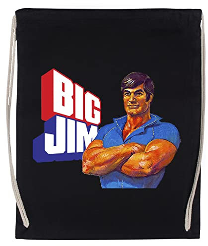 Big Jim Fitnessstudio Reisen Tasche Kordelzug Schwarz Gym Travel Bag