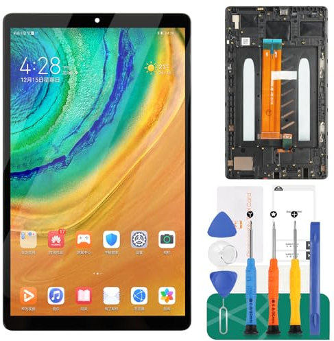 For Samsung Galaxy Tab A7 Lite LCD Screen For Samsung Tab A7 Lite Screen Replacement T225 LCD Display SM-T225 Touch Digitizer Assembly SM-T220,SM-T225N Repair Kit(Black With Frame)