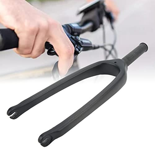 HERCHR Forcella per Mountain Bike, Forcella Anteriore per Bici con Tubo Superiore in Fibra di Carbonio da 20 Pollici per Bici da Strada Pieghevole con Tubo Dritto da 28,6 Mm