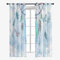 Hiseng Schiebegardinen Voile Vorhang Gardinen 2er Set, Traumfänger Sheer Schiebevorhänge Lichtdurchlässig Flächenvorhänge für Wohnzimmer Fensterschal Schlafzimmer (140x244cm,Blauer Schmetterling)