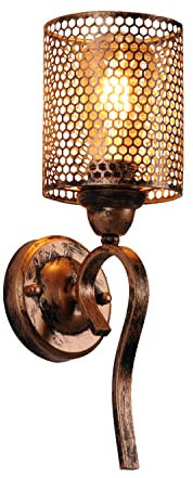 AIRTWESD Wandleuchte Retro Nachttischlampen Wandlampen E27 Vintage Wandbeleuchtung sehr geeignet für die Dekoration von Bad Make-up Spiegel, Schlafzimmer,Küche (Keine Glühbirne)