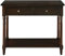 MODERION Konsolentisch aus Holz Massiv, Wohnzimmer-Beistelltisch mit 2 Schubladen Robust und Stabil, für Wohnzimmer, Flur, Schlafzimmer usw, 90 x 35 x 77 cm (B/T/H) (Dunkelbraun), SFZ02