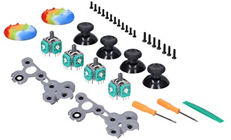 Kit di Sostituzione del Joystick per One, Kit di Riparazione per Levetta del Gamepad Analogico 3D in Silicone con Sensore Resistente All'usura, Compatibile per One