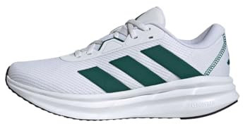 adidas Uomo Galaxy 7 Running Shoes, Cloud White/Collegiate Green/Crystal White, 49 1/3 EU
