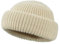 CLAPE Winter Strickmütze Kurz Retro Fisherman Beanie Gestrickt Docker Mütze Stretchy Stretchy Seemannsmütze Hafenmütze Trawler Beanie Watch Hut