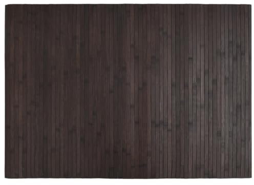 vidaXL Teppich, Bambusteppich Rechteckig, Bambusmatte rutschfest für Wohnzimmer, Läufer Küchenteppich Flurteppich, Modern, Dunkelbraun 70x100cm Bambus