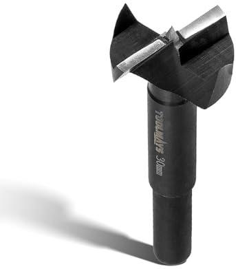 TOOLMAYS Forstnerbohrer 30mm, Länge 90 mm Astlochbohrer für Holz, Professioneller Holzbohrer