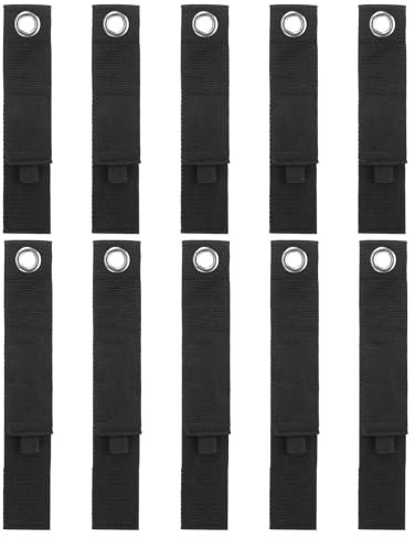 sourcing map 3pcs Extension Cord Holder Organizer, Storage Straps, 260/330/435mm / 10/13/17 Inches Sturdy Garage Hanging Carrying Storage Straps for Power Cords, Cables, Hoses, Ropes, Black