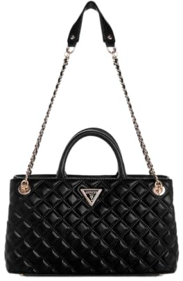 GUESS Giully Girlfriend Shoulder Satchel Black
