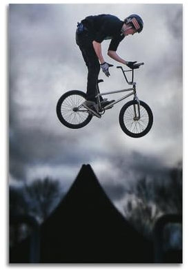 Radsport-Poster, Freestyle, BMX, Extremsport-Poster, Barspin, dekorative Leinwand, Familie, Schlafzimmer, Kunstwerk, Bild, Gemälde, 30 x 45 cm
