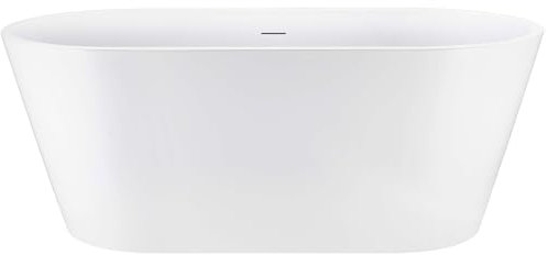 Rea Freistehende Badewanne Milano 150Cm White, Elegant, Acryl, Blickfang im Badezimmer - 152X73X55CM