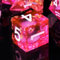 ORUZA 7 Stück Polyedrische Würfel Set Liquid Core Würfel Schmetterling D4 D6 D8 D10 D12 D20 D% DND Würfel für Dungeons and Dragons RPG MTG Pathfinder Rollenspiele Spielwürfel