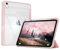 ZKTUYU Hülle für iPad 10. Generation 2022 10,9 Zoll/iPad 11 (A16) 2025 Schutzhülle mit Stifthalter, Stoßfeste Smart Case Cover mit transparenter Rückseitenschale Schutzhülle, Auto Wake/Sleep, Rosa