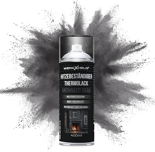 WerkXheld Ofenlack anthrazit grau 400ml – Hitzebeständiger Sprühlack für Metalloberflächen, Ideal für Öfen, Grills und andere Anwendungen bei hohen Temperaturen, Rost- und Chemikalienresistent