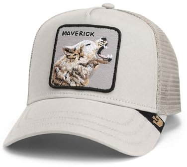 Goorin Bros. Trucker Cap Howling in Harmony Grey Beige, Size:OneSize