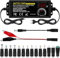 Jubaopen 3A 72W Adaptador de Corriente Universal, Fuente de Alimentación Universal, 3V-24V Adaptador de Corriente Universal AC/DC, con 14 Conectores, Cargador Universal Ajustable